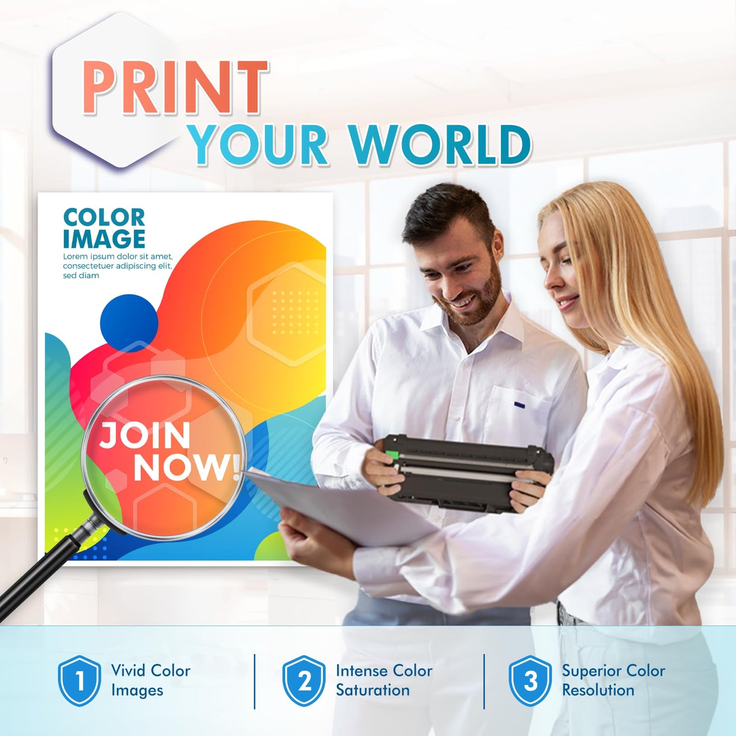 Inkalfa Compatible TN227 Toner Cartridge: Replacement for Brother TN227 TN223 TN-227 TN-223 TN227BK TN-227BK/C/M/Y High Yield for MFC-L3770CDW HL-L3290CDW MFC-L3710CW HL-L3270CDW L3750CDW Printer