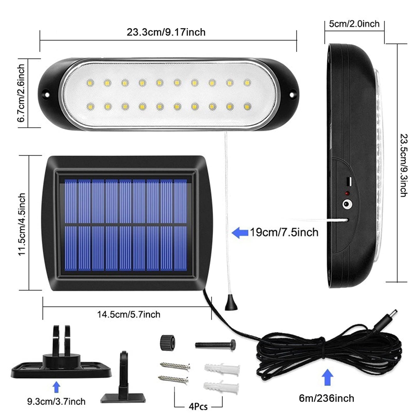 ChunHee Solar Powered Pendant Lights IP65 Waterproof 20LED Solar Shed Light with String Control Indoor Outdoor Hanging Lamp for Garden, Garage, Pathway, Yard, Patio, Lawn,Chicken Coops