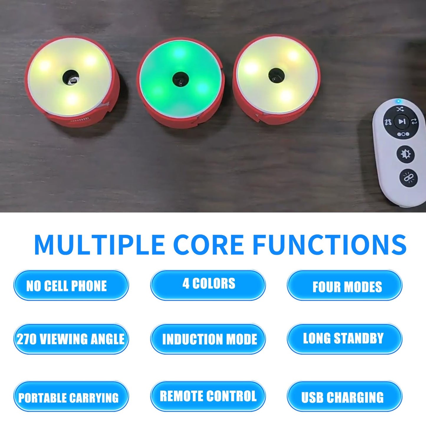 3Pcs/Pk Agile Reaction Training Lamp Set, Reaction Training Light Speed Agile Reaction Light Equipment Quick Reaction Lights Enhancing Speed and Agility Tools