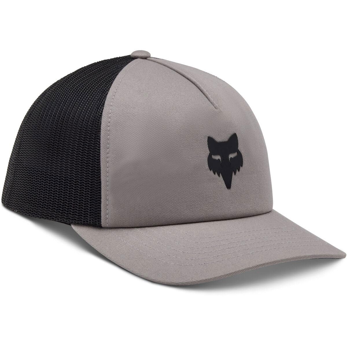 Fox Racing Men's Fox Head Trucker Hat, Steel Grey, One Size