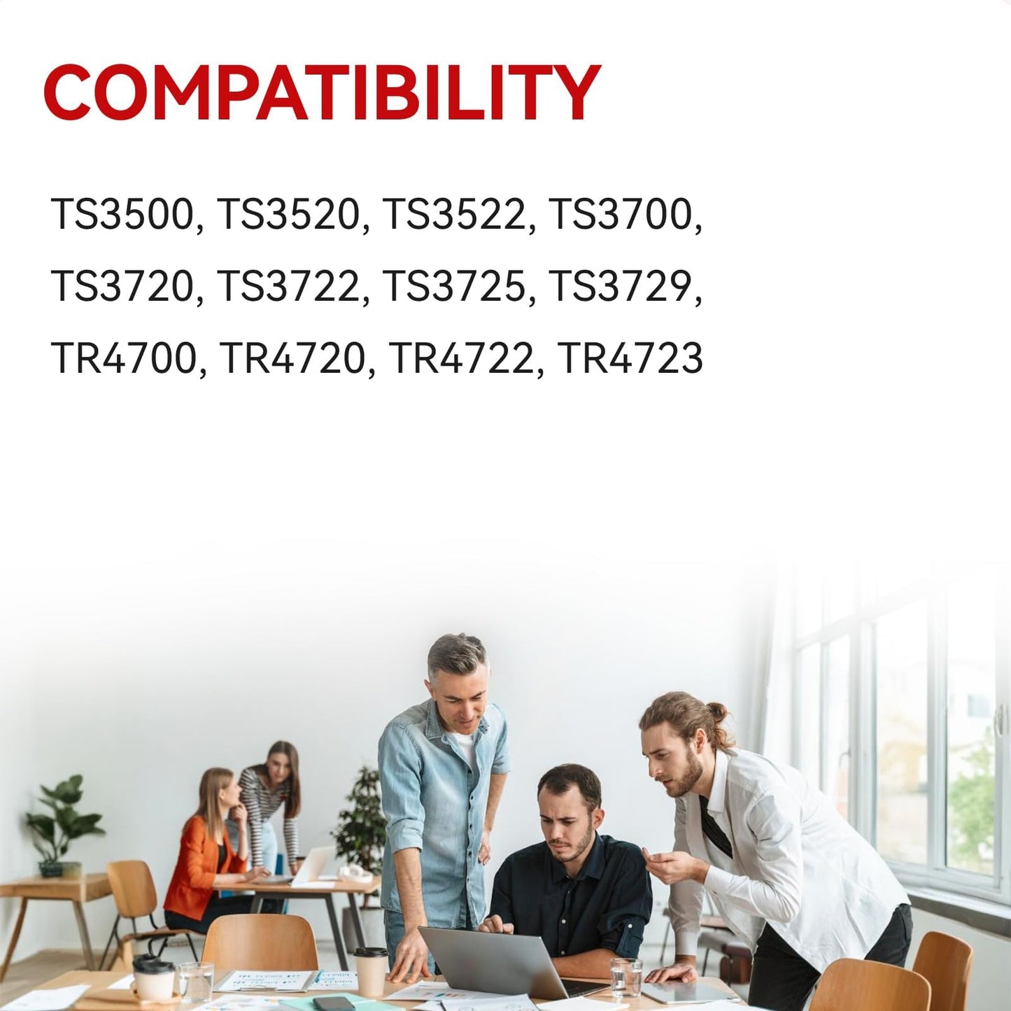 PG-275XL Ink Cartridges High Yield Compatible for Canon 275 Black Ink Cartridge Compatible for Pixma TS3720 TR4720 TR4700 TR4723 TR4722 TS3500 TS3520 TS3522 Printer (2 Black)