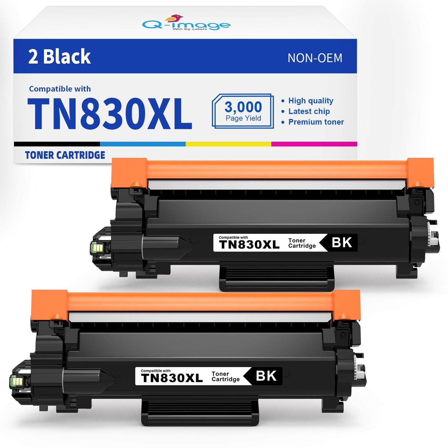 TN830XL TN830 Compatible High Yield Toner Cartridge Replacement for TN830 XL TN-830XL Toner Cartridge Work with DCP-L2640DW HL-L2400D HL-L2405W HL-L2480DW HL-L2460DW MFC-L2820DW Printers