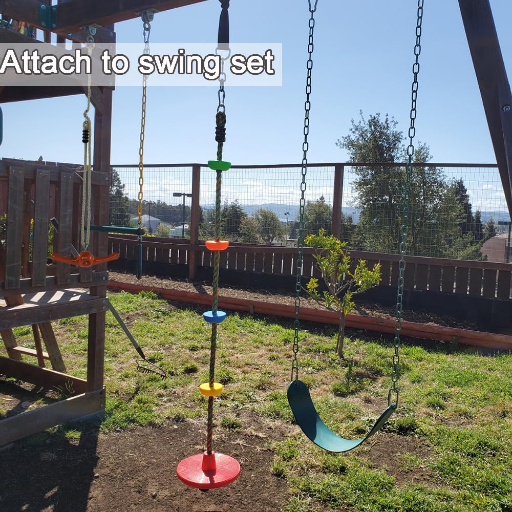 AMYESE Swing Spins - 360° Spinner Swing for Boys Girls Indoor Outdoor Twister Activity, Flip Toy for Teens Exercise, Build Kids Body Strength, Basement Playground Backyard Fun Accessory