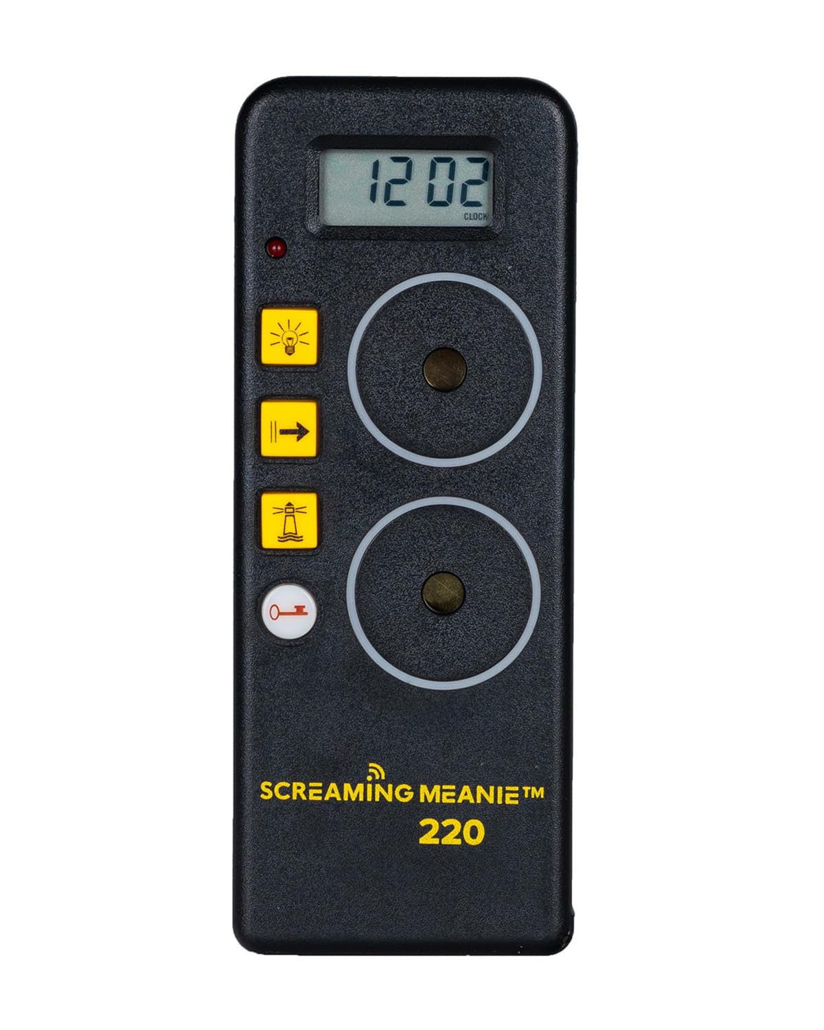 Screaming Meanie 220 Alarm Clock and Timer, Extremely Loud for Deep Sleepers, Multi-Purpose Clock, 3 Sound Levels (with 9v Battery Included) - Black