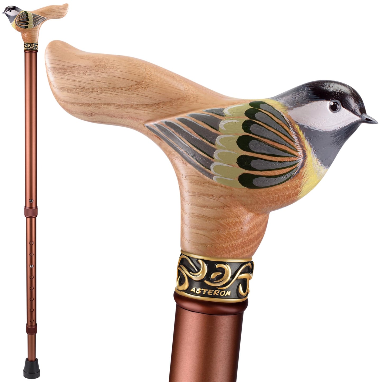 Asterom Walking Cane for Women - Handmade, Stylish - Cool Canes for Seniors Women, Fashionable Walking Sticks