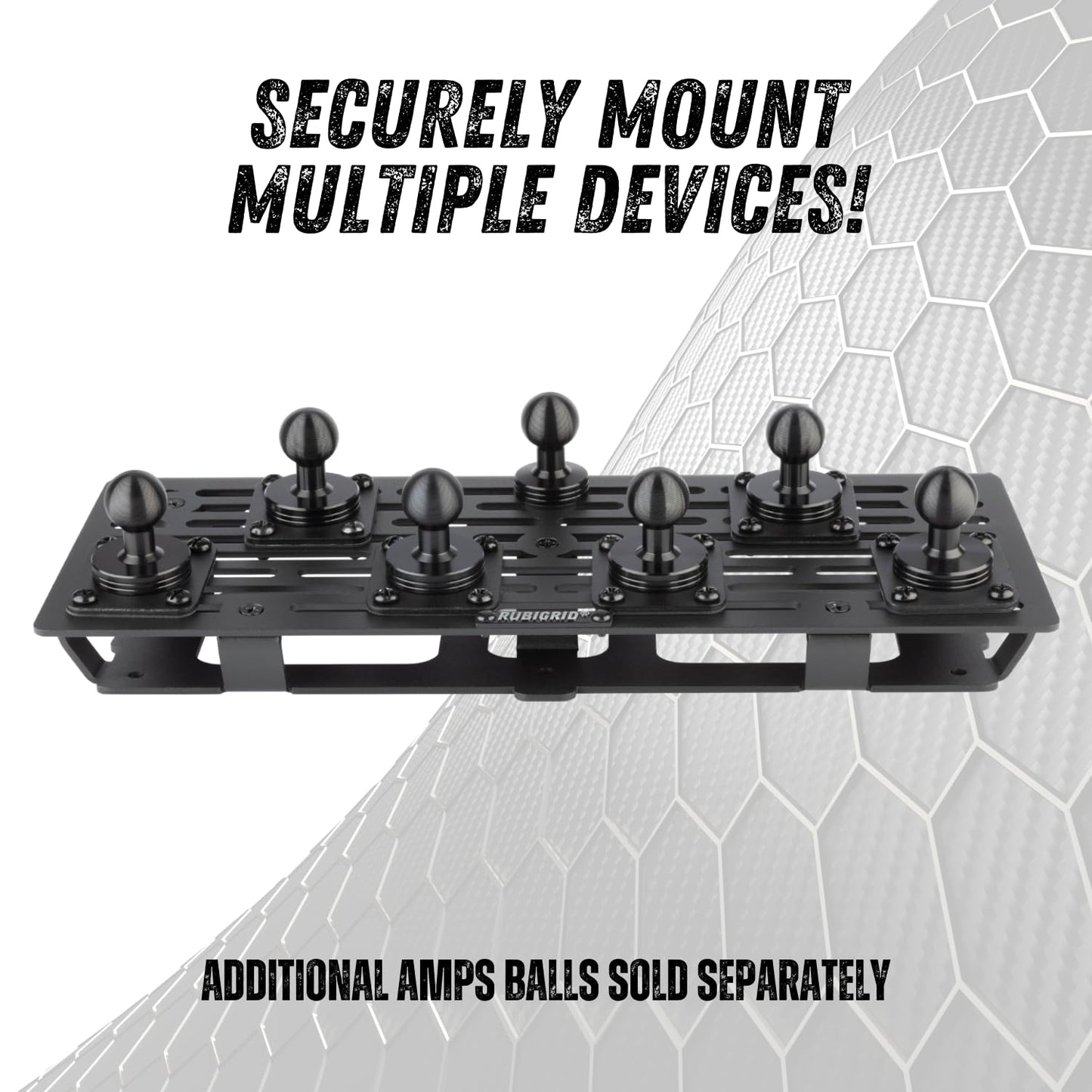 Bulletpoint RubiGrid Metal Dash Mount Phone Holder Multi-Device Mount Compatible with 2023+ Ford Super Duty