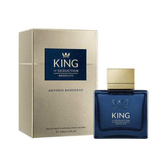 Antonio Banderas King Of Seduction Absolute Eau de Toilette Spray for Men, 3.4 Oz