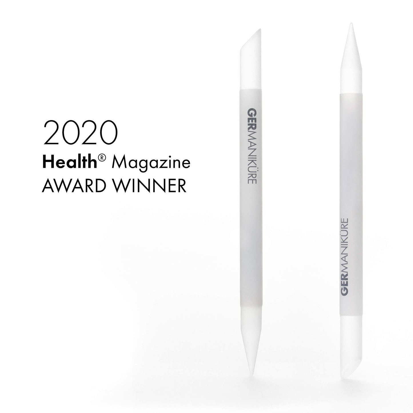 4pcs Manicure Set Genuine Czech Crystal Gray Glass Nail File Moon File Manicure Stick Pedicure Foot Care Bar in Black Leather by GERmanikure