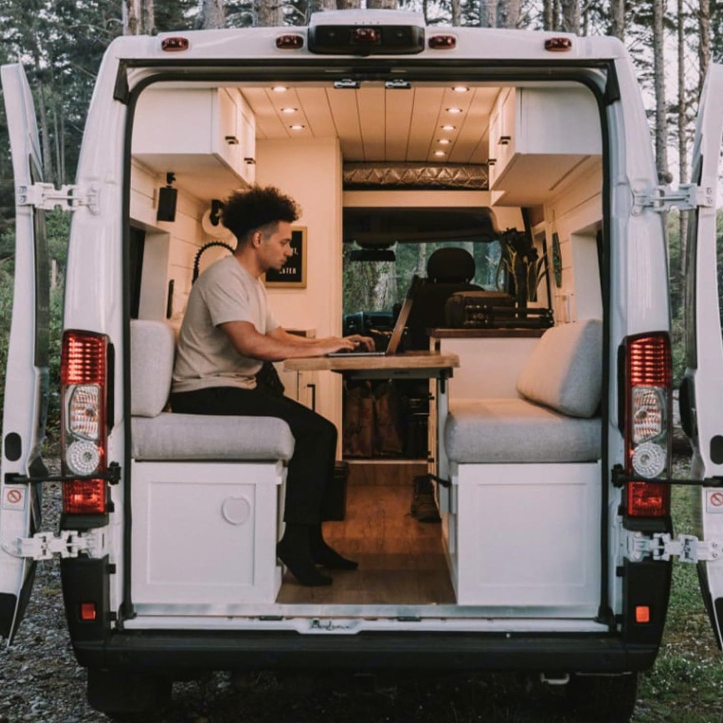 Acegoo 12 Volt LED Puck Light, RV Boat Recessed Mount Ceiling Light, Under Cabinet Camper Vans Caravan Cabin Truck Motorhome Interior Lighting, 6 Pack (Black Finish Warm White)