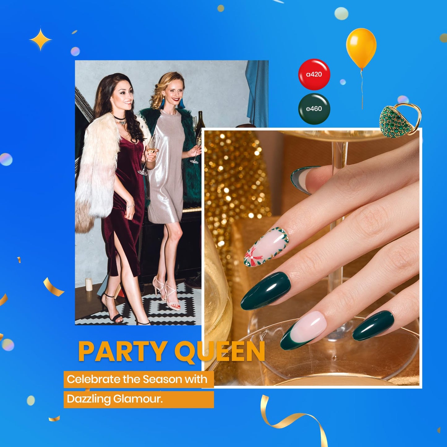 Beetles Gel Nail Polish Set, 69 PCS 60 Colors Spring Gel Nail Polish Kit Neno Pastel Jelly Glitter Nude Pink White Red Blue Green Brown Base Coat Glossy Matte Top Coat Gel Gift for Women