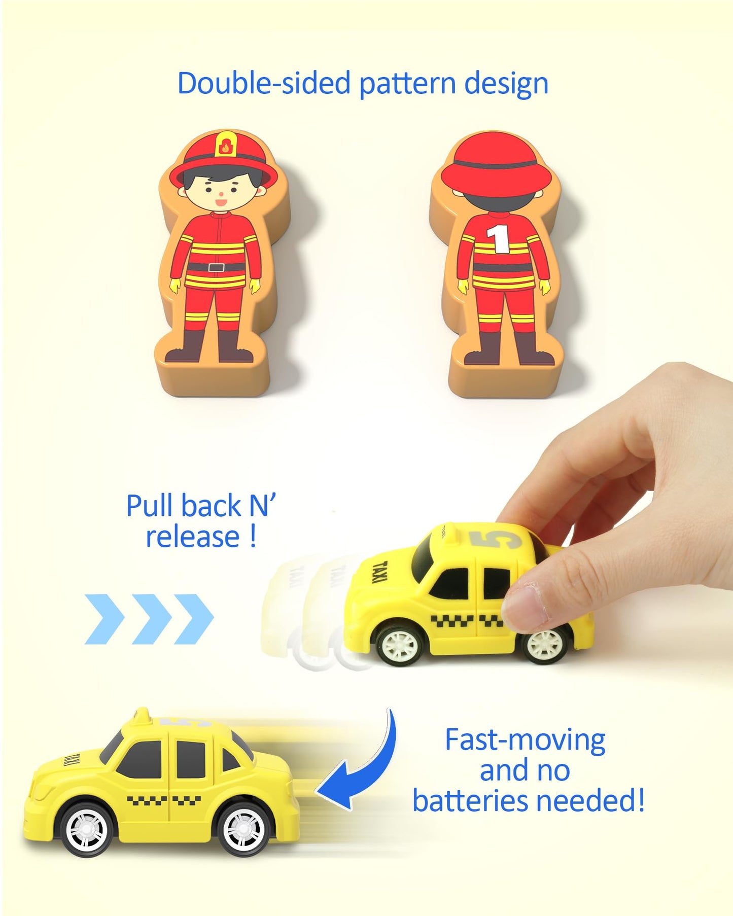 Coogam Toddler Sorting & Stacking Toys with Nesting Garages Cars, Number Stackable Block Boxes for Kids Learning Community Helpers, Preschool Educational Montessori Toy Gift for 2 3 4 Year Old Baby