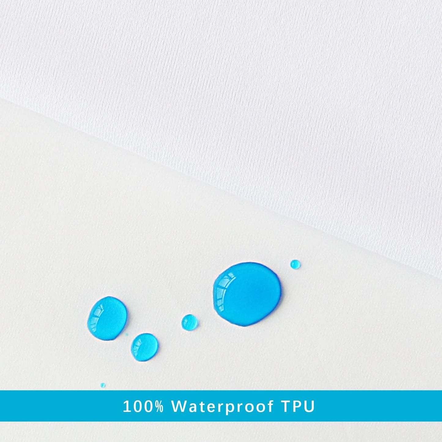 2 Pack Twin Size Waterproof Mattress Protector, Breathable, Noiseless Mattress Cover, Deep Pocket Mattress Protector Pad Cover - Cooling Smooth Soft,38"x 75"(White)