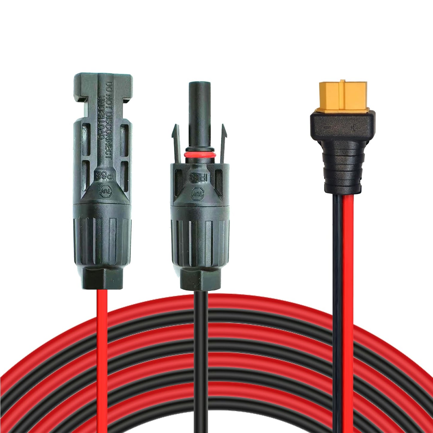Magiktech 12AWG 25FT Solar to XT60 Cable,Solar Charge Cable with XT60 Female Adapter for Power Stations Solar Generators