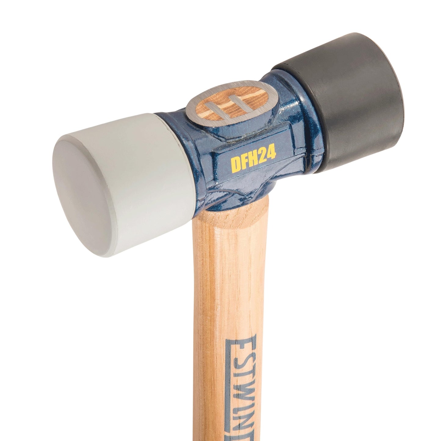 24 Oz Black and Gray Rubber Mallet Hammer