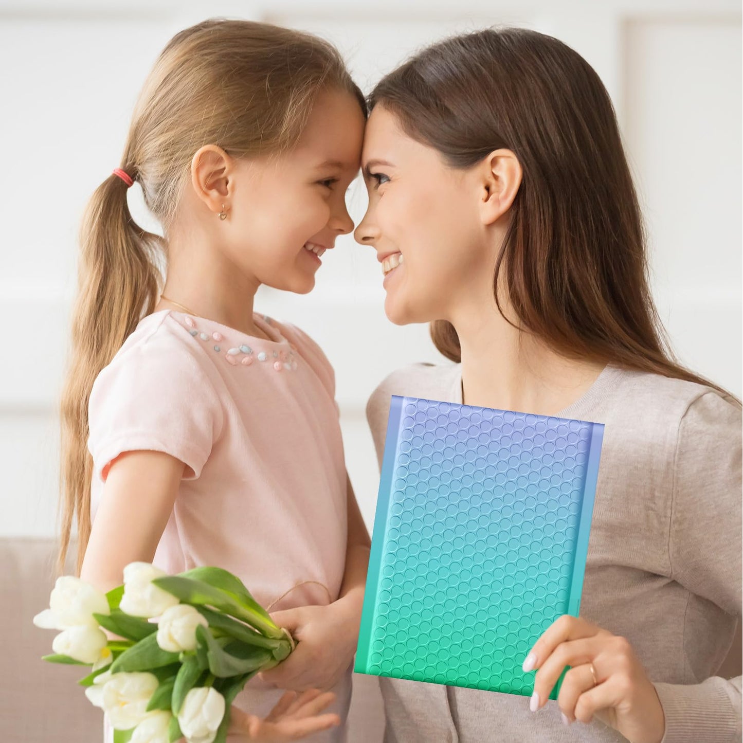 Fuxury Cute Design Bubble Mailers 6x10" 100 Pack Opaque Padded Envelopes Usable Size 6x9" Durable Pattern Bubble Shipping Envelopes for Mailing Jewelry Thick Bubble Padded Mailers Fairyland Green