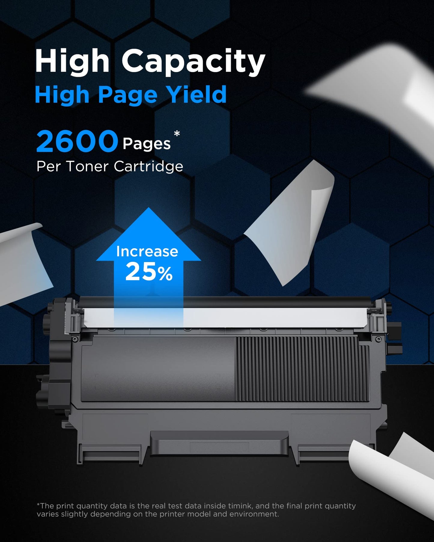 Timink Compatible TN450 4PK Toner Cartridge Replacement for Brother TN-450 TN 450 420 TN420 | High Yield Work with HL-2230 HL-2240 DCP-7065DN HL-2280DW MFC-7360N MFC-7860DW Pinter (Black, 4 Pack)