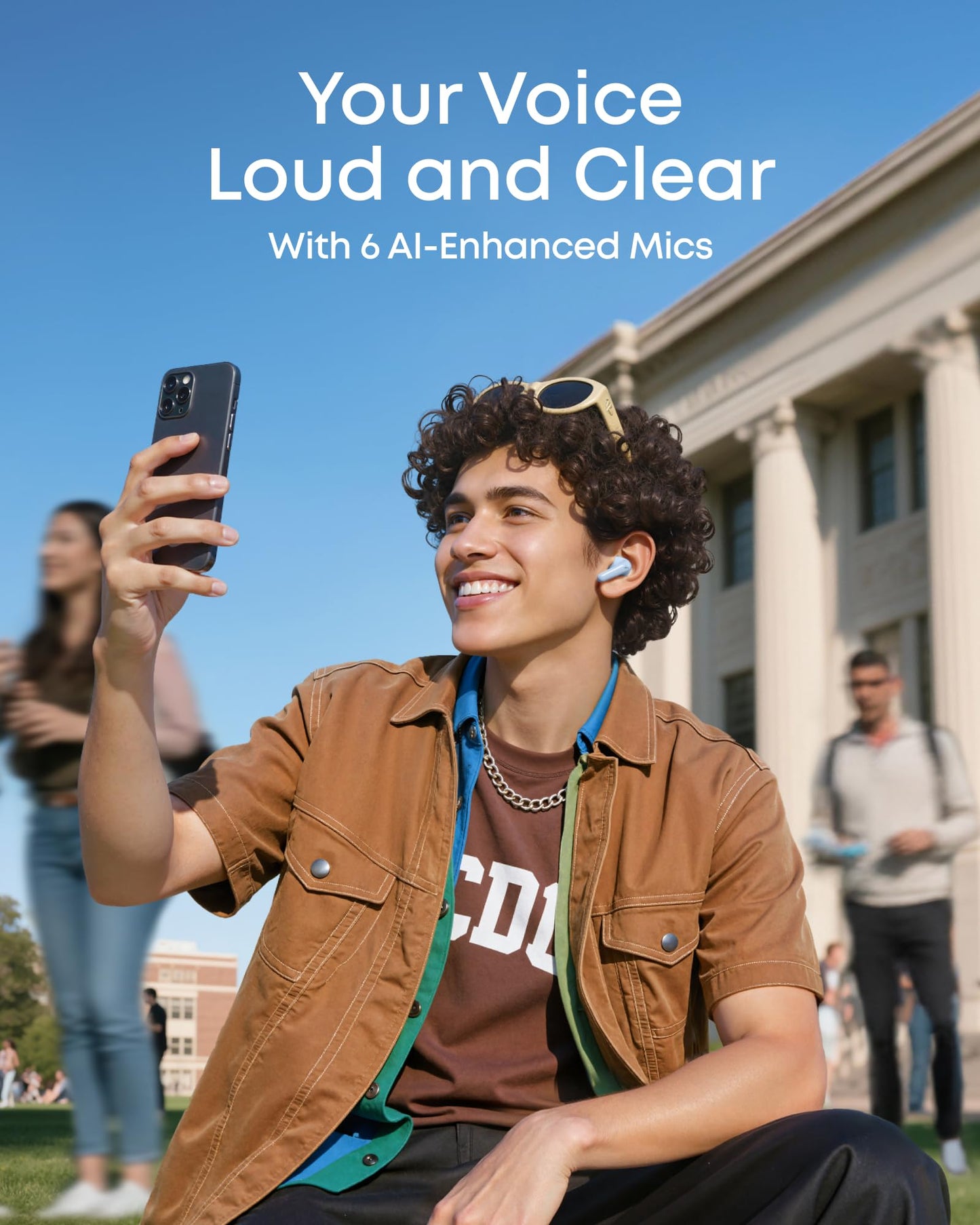 soundcore P31i by Anker, Real-Time Adaptive Noise Cancelling, Hi-Res Sound, Translation Earbuds, 50H Playtime, Wireless Earbuds, Bluetooth Earphones, Spatial Audio, Fast Charging, IP55