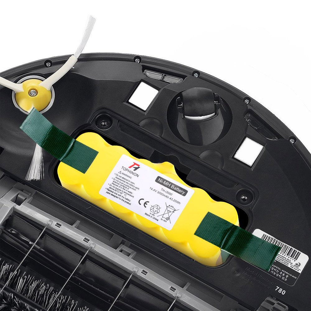 HT TopHinon 3000mAh 14.4V Ni-MH Vacuum Cleaner Battery for iRobot Roomba 500 510 520 530 532 535 540 545 550 552 555 560 562 570 580 581 585 595 600 610 620 630 650 660 700 760 770 780 790 800 870 880