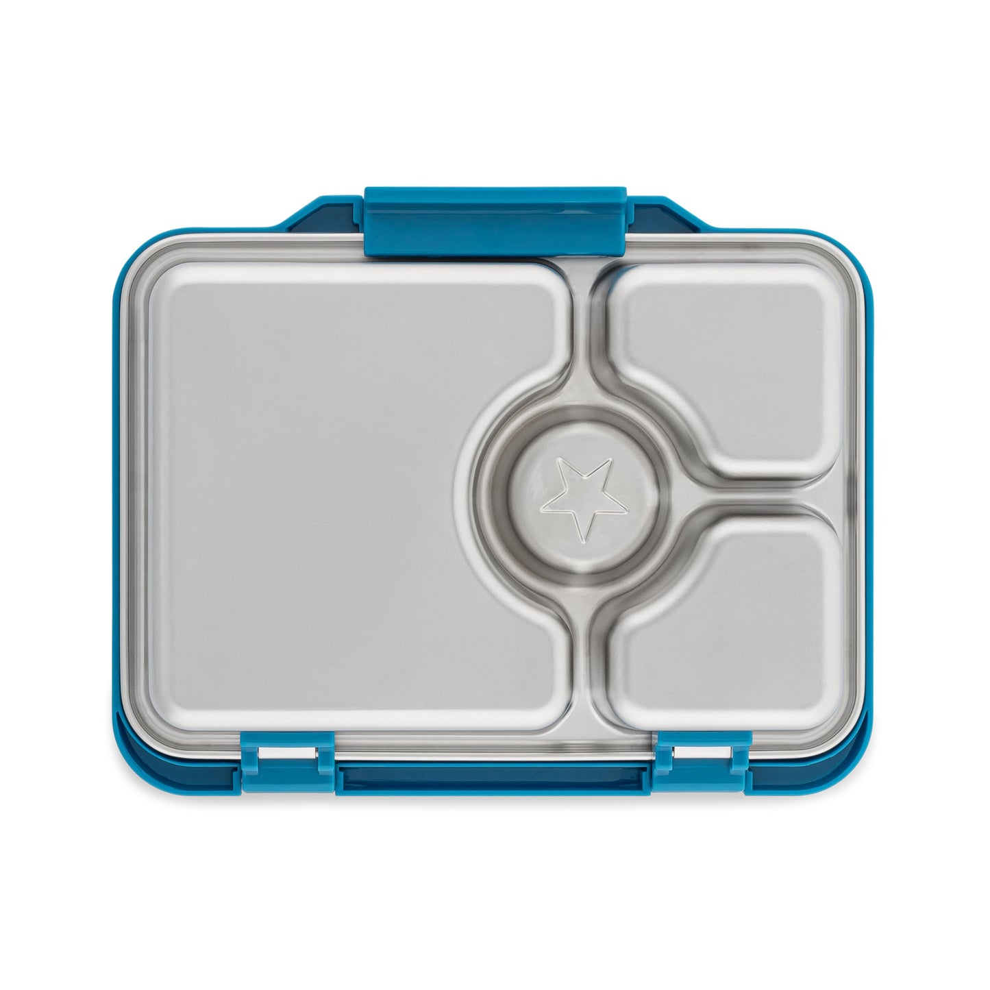 Yumbox Prêt Stainless Steel Bento Box – Leakproof, Reusable Lunch Container for Kids & Adults – Sandwich & Snack Friendly, BPA-Free, Durable Food Box (Normandy Blue)