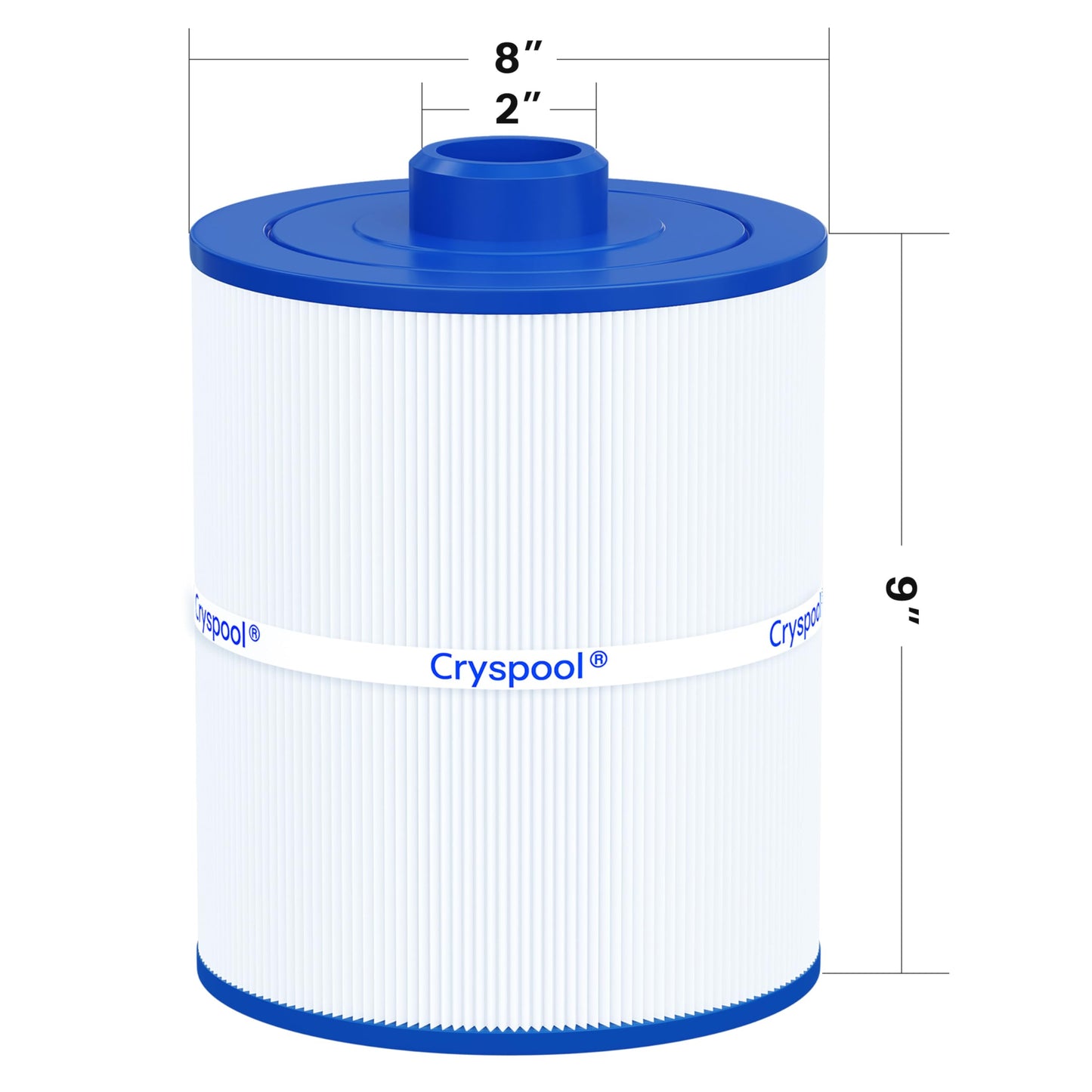 Cryspool® 08004 Filter Compatible with C-8450, FC-3310, PCS50N, 100593, 3301-2261, Maax Spas, 50 Sq. Ft Spa Filter Cartridge, 1 Pack