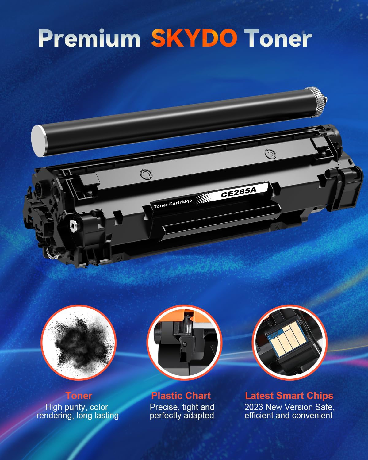 2-Pack 85A Toner Cartridge Compatible Replacement for HP 85A CE285A P1102w Toner Cartridge for LaserJet Pro P1102 P1102w M1212nf P1109w M1217nfw MF3010 1102w Toner Cartridges (2 Black)