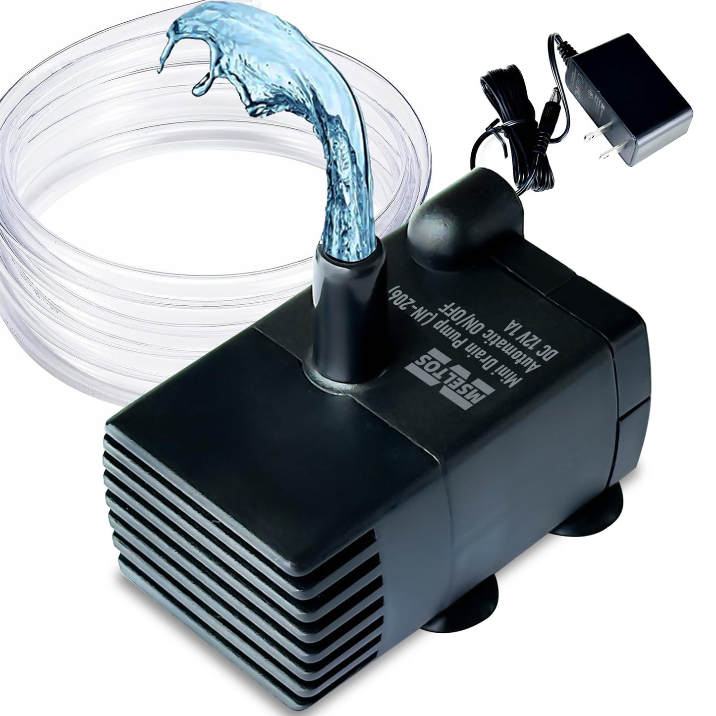 Automatic Small Sump Pump with Water Sensor, 8 FT Lift 70 GPH 115V/230V Mini Condensate Pump with Float Switch, Water Removal for Dehumidifier, Air Conditioner, Ice Maker, Basement, Auto On Off