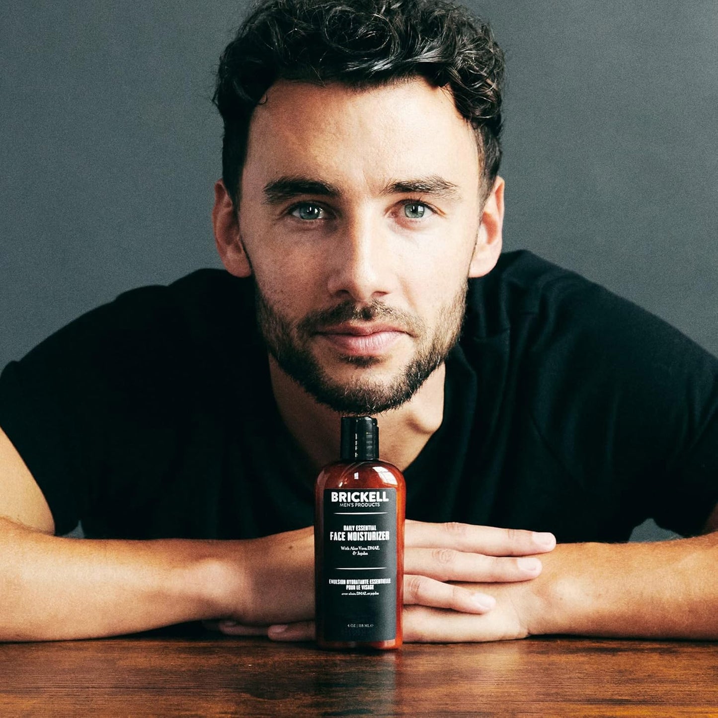 Brickell Men's Daily Essential Face Moisturizer for Men, Natural and Organic Fast-Absorbing Face Lotion with Hyaluronic Acid, Green Tea, and Jojoba