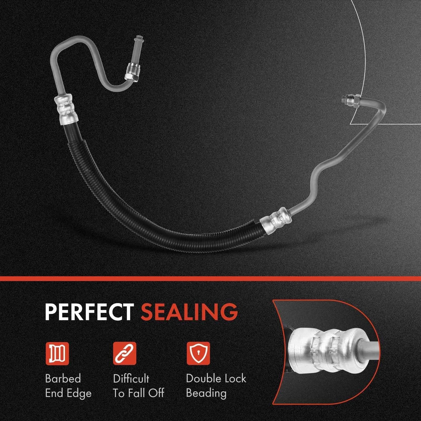A-Premium Power Steering Pressure Hose Line Assembly Compatible with Chevrolet & GMC & Cadillac - 1999-2007 - Silverado 1500, Silverado 2500, Silverado 3500, Escalade, Sierra 1500, Sierra 2500, Yukon