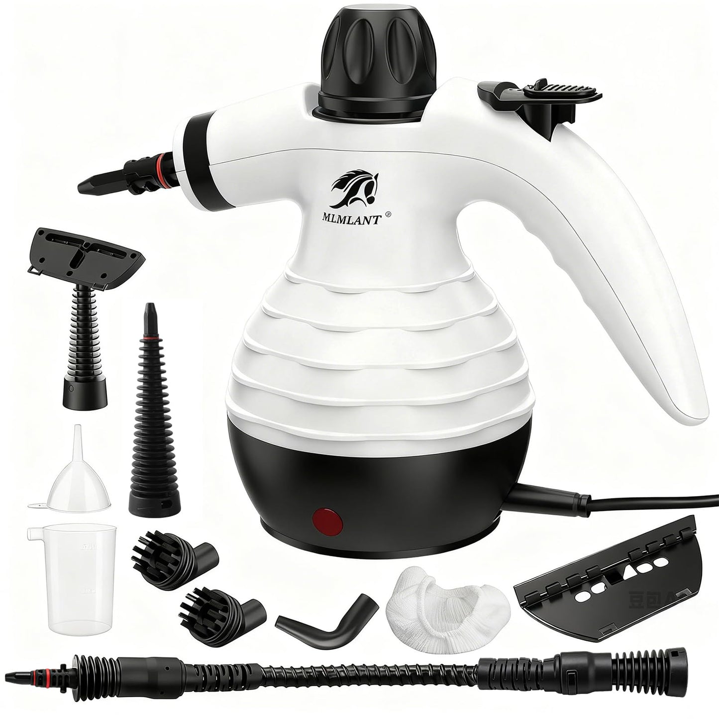 MLMLANT Steam Cleaner For Home, Multifunctional Handheld Steamer Cleaning with Safety Lock and 10 Accessories, Suitable for Tile, Sofas, Windows, Oven and More.
