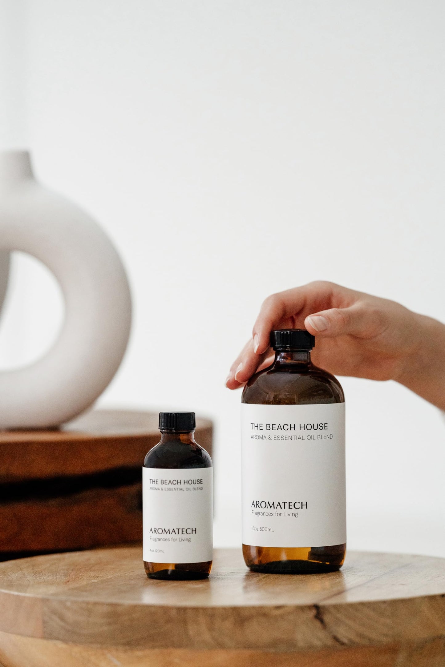 AromaTech The Beach House Premium Aroma Oil – Transportive Home Fragrance with Notes of Salted Bergamot, Sandalwood & Coconut Milk for Scent Diffusers, Cold-Air and UltraSonic Scent Machines – 120 mL