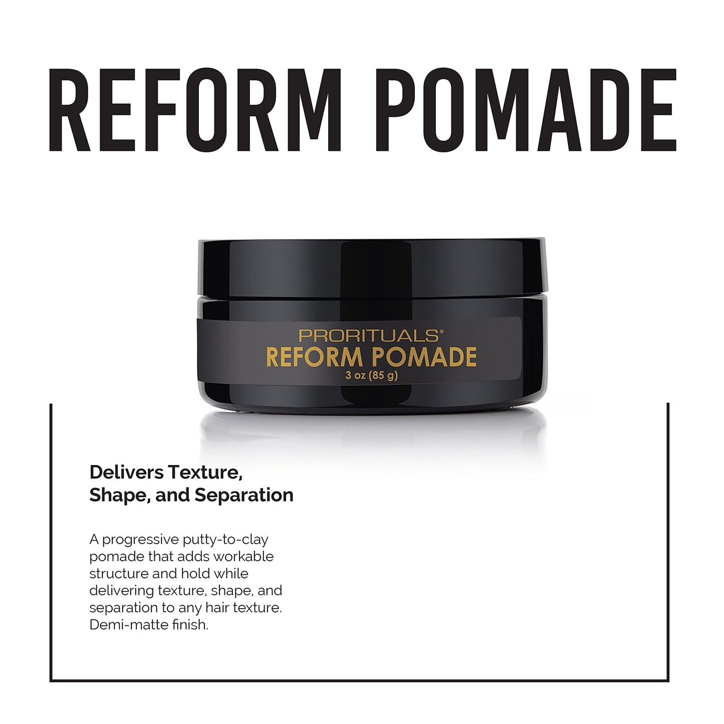 Prorituals Reform Pomade for Unisex - 3 oz Pomade
