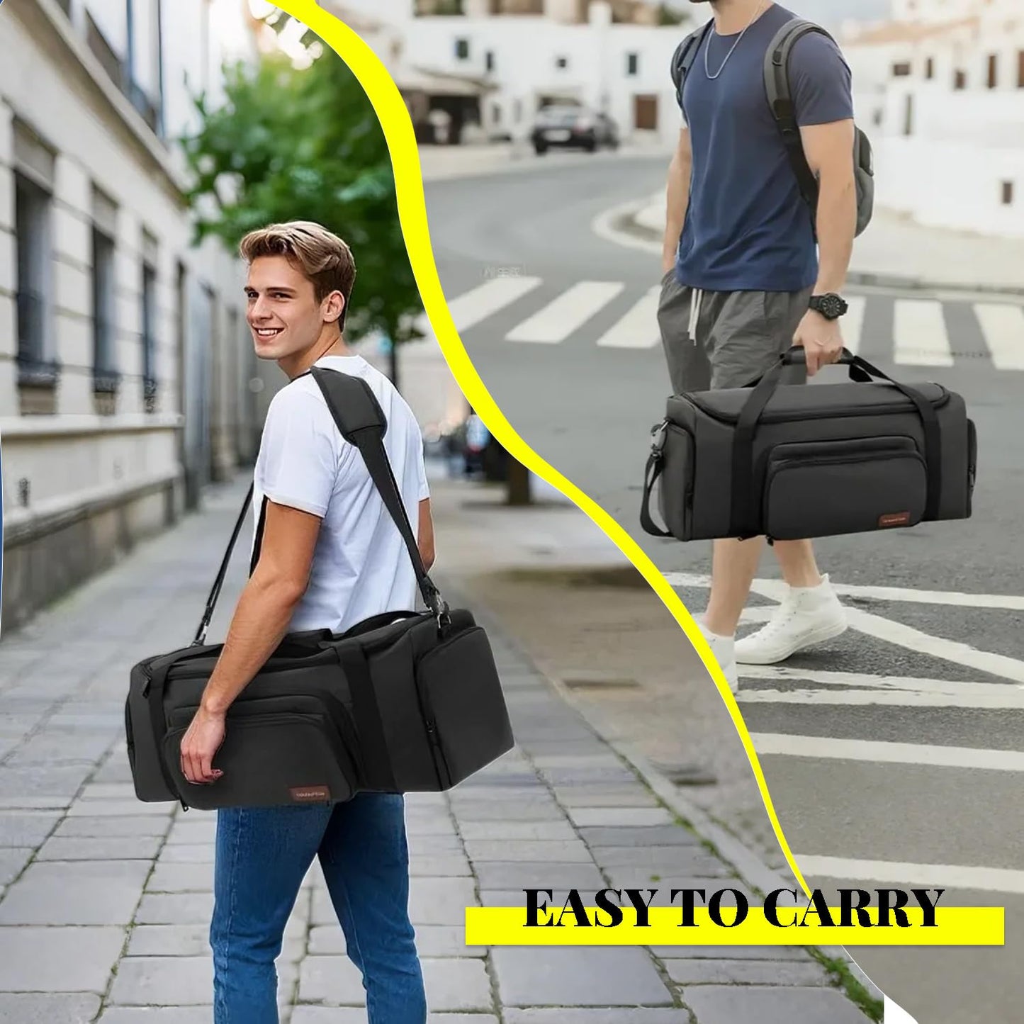 Carrying Case Compatible with JBL PartyBox On The Go Speaker, Travel Storage Shoulder Bag Portable Party Speaker Carry Tote Bag Fits for JBL PartyBox On-The-Go Essential and Accessories (Only Bag)