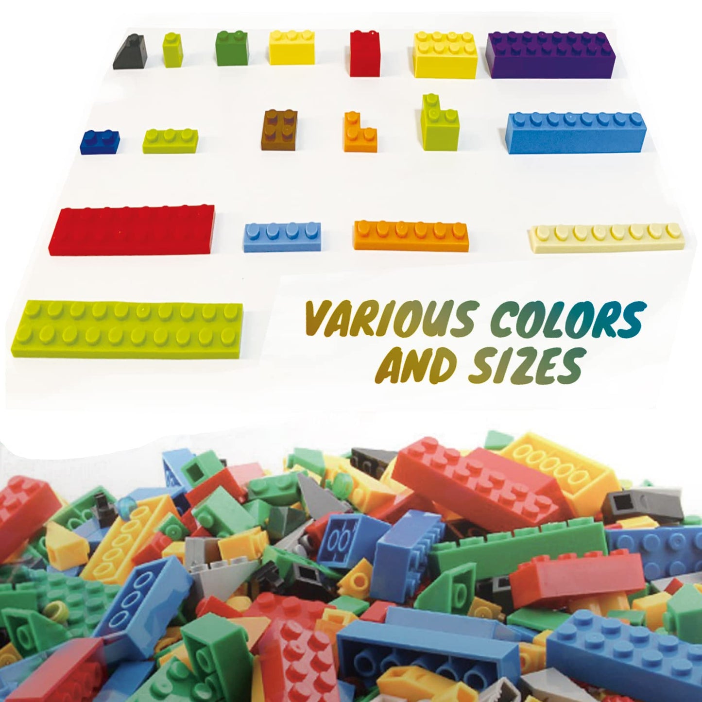 1500 Pieces Classic Building Blocks Set, Suitable for Boys and Girls from 6 Years, Compatible with All Major Brands (Multi-Colour)