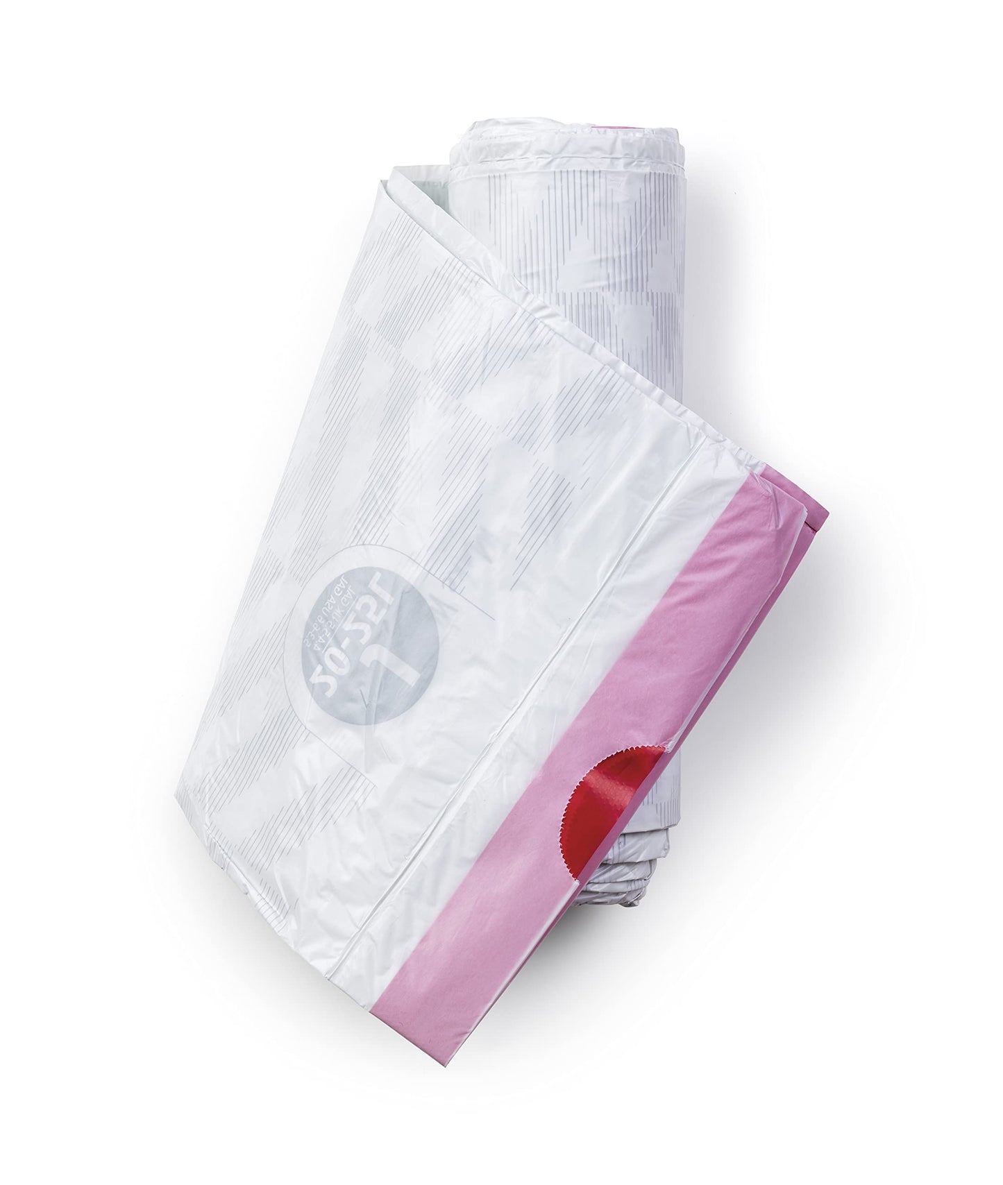 Brabantia PerfectFit Trash Bags (Size J/5.3-6.6 Gal) Thick Plastic Trash Can Liners with Drawstring Handles (120 Bags)