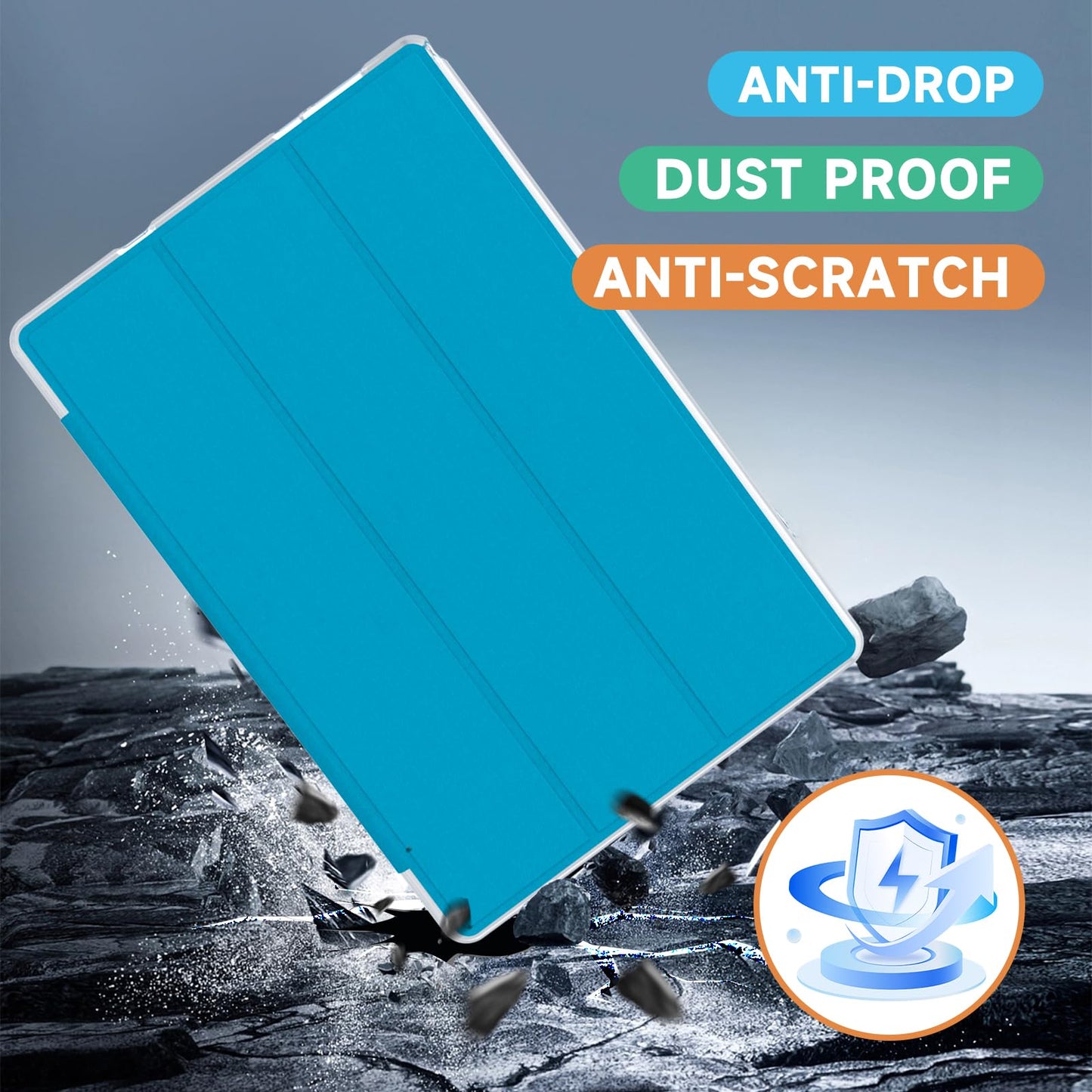 Android 15 Tablet, 10 Inch 18GB RAM+128GB ROM/ 2TB Expandable Tablet PC, Quad-core 2.0GHz Processor, 1280*800 10" HD Touch Screen, 2.4G/5G WiFi 6 BT 5.0, 2 in 1 Tablets with Keyboard Case Mouse Stylus