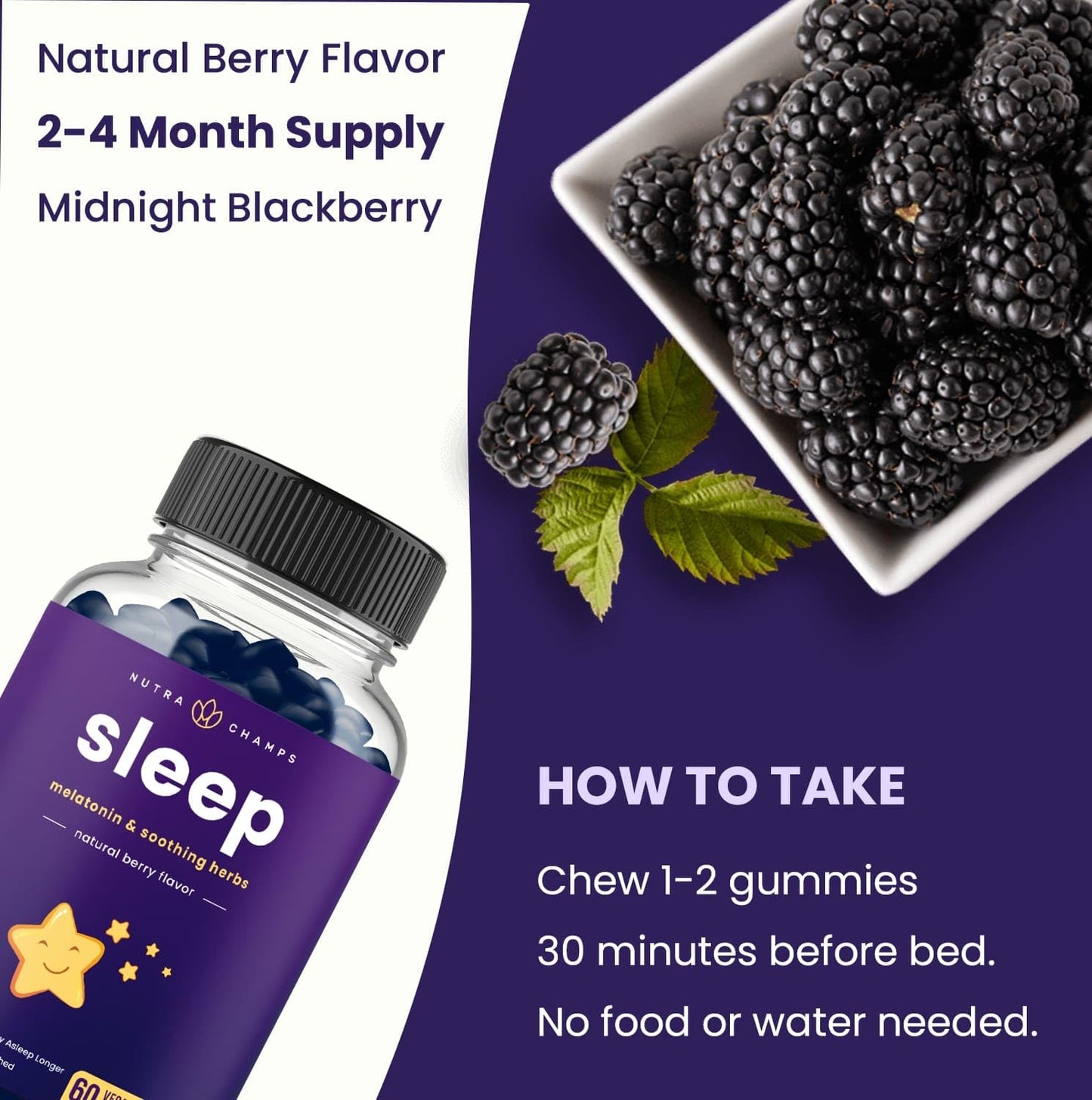 (2 Pack) Sleep Gummies | Melatonin Gummy Enhanced with L-Theanine, Chamomile, Valerian & More | Natural Sleep Aid Supplement Drug-Free | Sleeping Pills Substitute | Vegan & Non-GMO | 120 Gummies