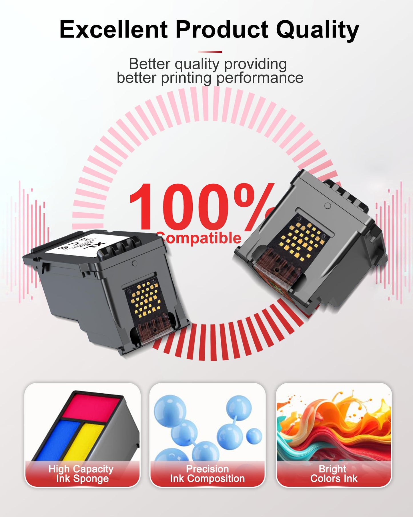 PG-245XL CL-246XL Ink Cartridges 2 Pack High Yield Replacement for Canon 245XL 246XL Ink MX492 MX490 MG2522 MG2922 MG2520 MG2920 MG2420 TR4520 TS3122 Printer