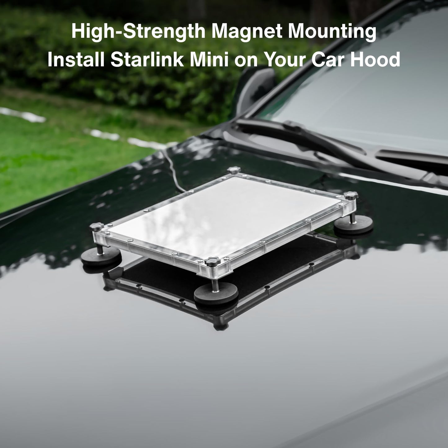 Steinwhale Protective Case with Magnets for Starlink Mini - Car Mount Accessories Roof Mount Kit, for Car Roof & Interior Glass RV Truck Travel Trailer