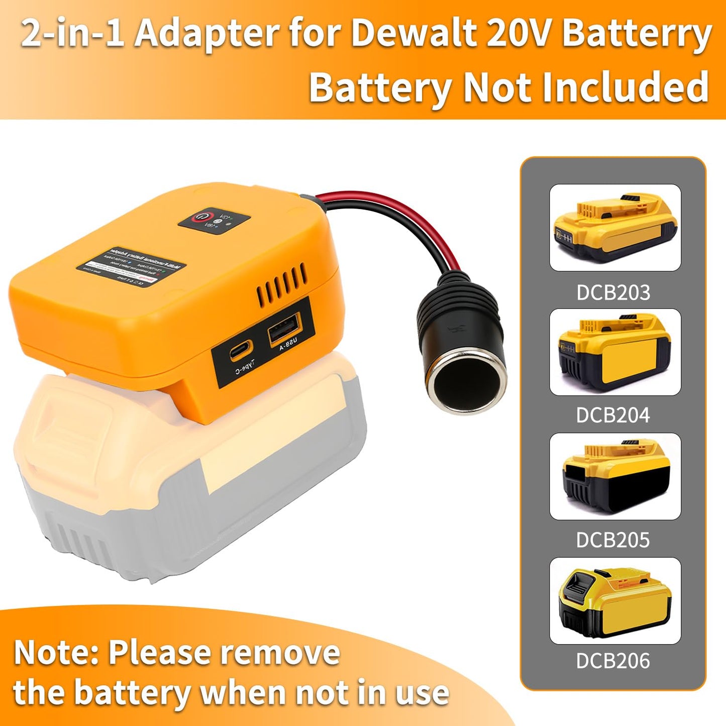 20V to 18V/12V Step-Down Converter for Dewalt 20V Max for Power Wheel Battery Adapter, DC 12V 10A 120W Buck Converter Regulator with 30A Fuse & Wire Terminal for Golf Cart RC Car Truck Light & DIY