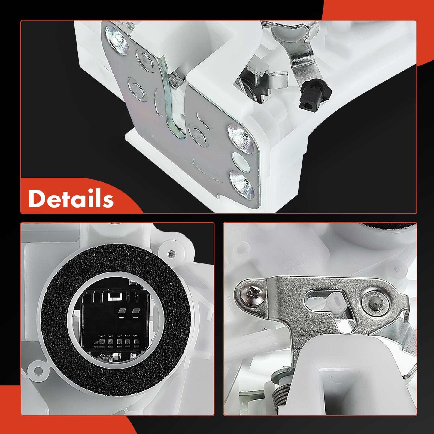 A-Premium Door Latch Lock Actuator Compatible with Honda CRV CR-V 2007 2008 2009 2010 2011, L4 2.4L Sport Utility, Rear Right Passenger Door Lock Latch Actuator, Replace# 72610-SWA-A01, 72610SWAA01