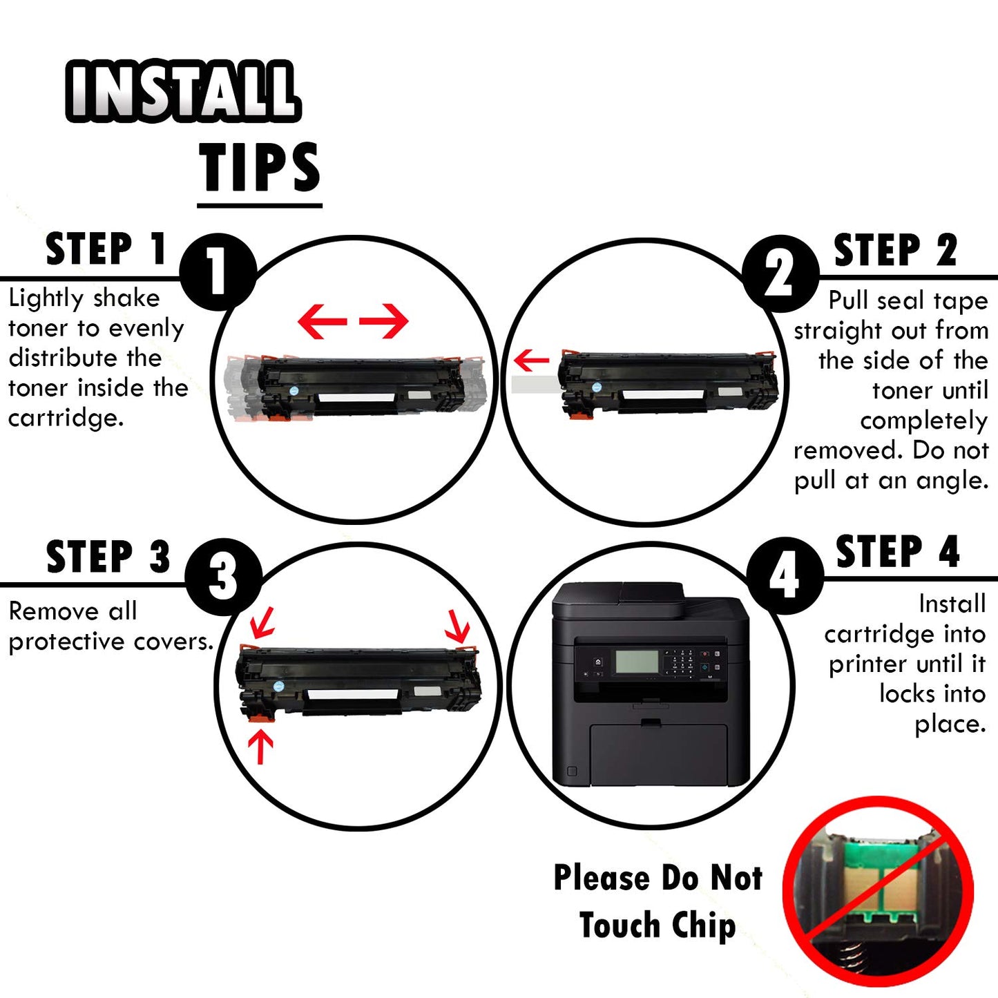 4 Inkfirst Compatible Toner Cartridges Replacement for Canon 137 9435B001AA ImageClass MF244dw MF247dw MF249dw D570 LBP151dw MF212w MF216n MF217w MF227dw MF229dw MF232w MF236N