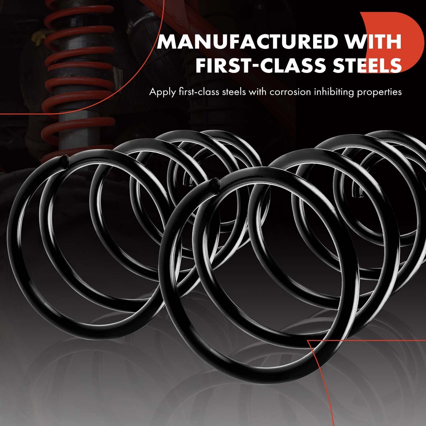 A-Premium 2Pcs Rear Suspension Coil Spring Set Compatible with Ford Focus 2005-2011 & Mazda 3 2004-2013, 3 Sport 2009-2013, Driver and Passenger Side, Replace# 3S415560AA