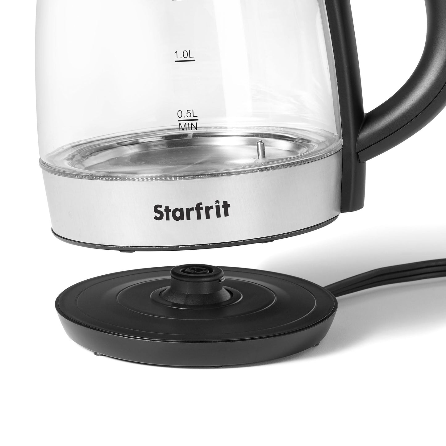Starfrit Electric Variable Temperature Control Glass Kettle - 1.7L - 5 Preset Temperature Settings - 1500W