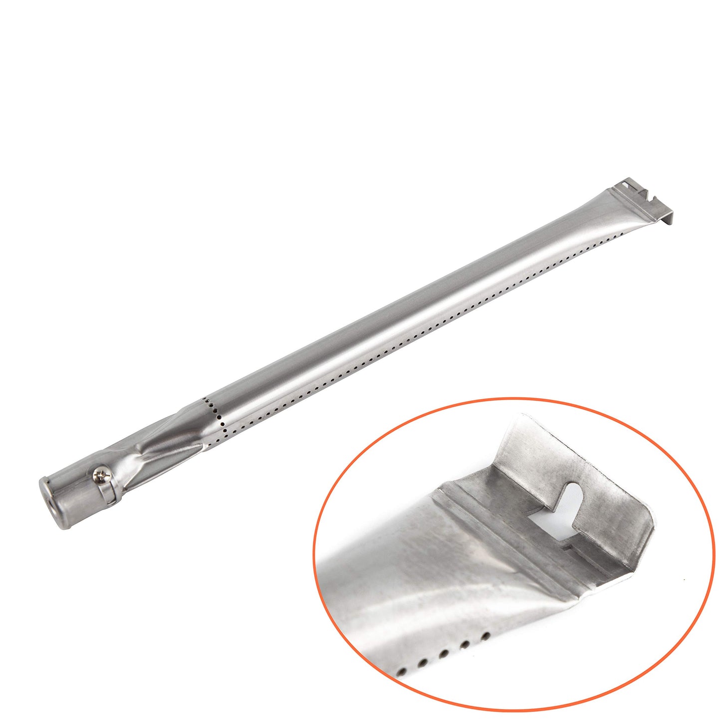 15.75-inch Tube Burner for Broil-Mate Gas Grill Models, Durable Stainless Steel Burner for Select Barbecue Replacement Parts, Set of 5-Pack (5)