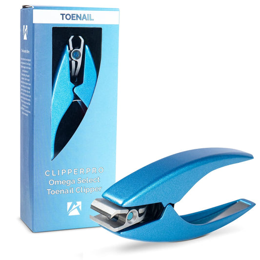 ClipperPro Omega Select Toenail Clipper - Strong Heavy Duty Nail Clippers | Toenail Clippers for Thick Nails with 180 Degree Swivel Head