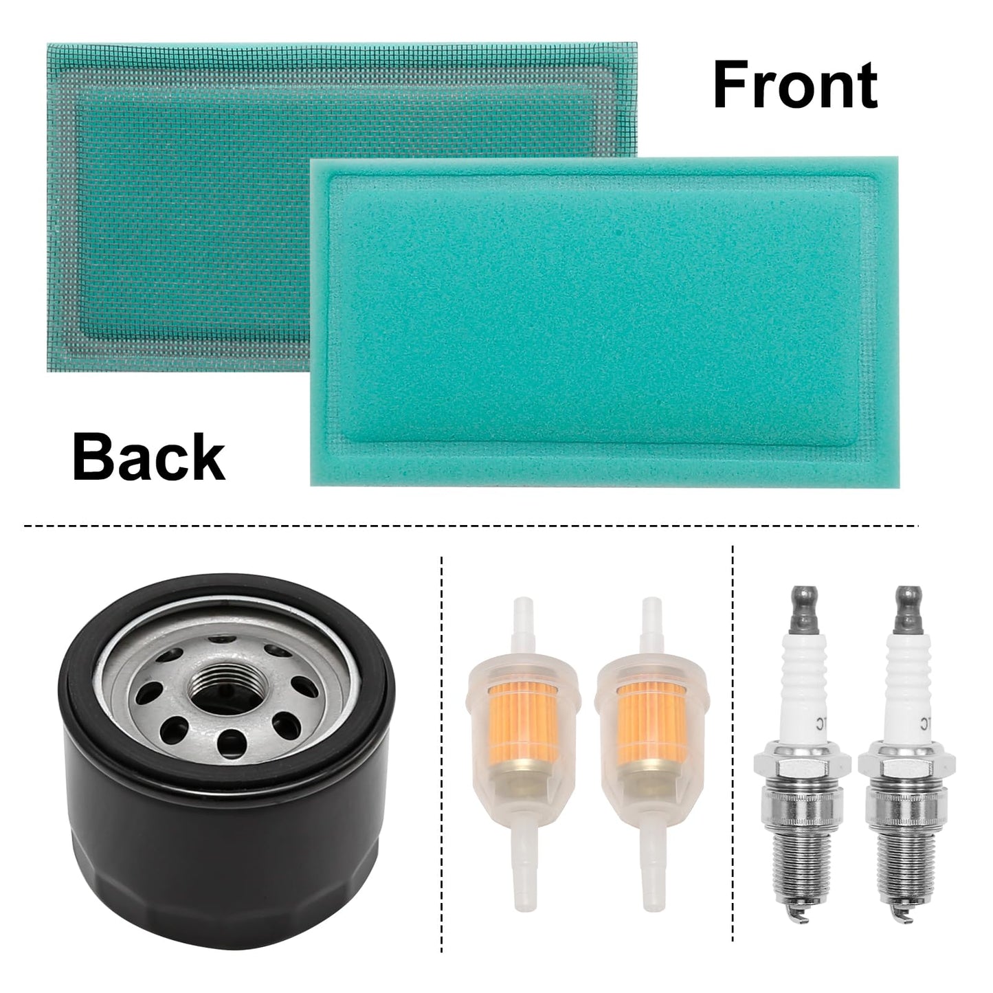 791230 Carburetor Belt Kit Replaces 799230 699709 499804 405777 406777 407777 MIA10632 LA150 LA130 L120 Compatible with B S 20-25 HP 4-Cycle V-Twin Engines Compatible with John Deere