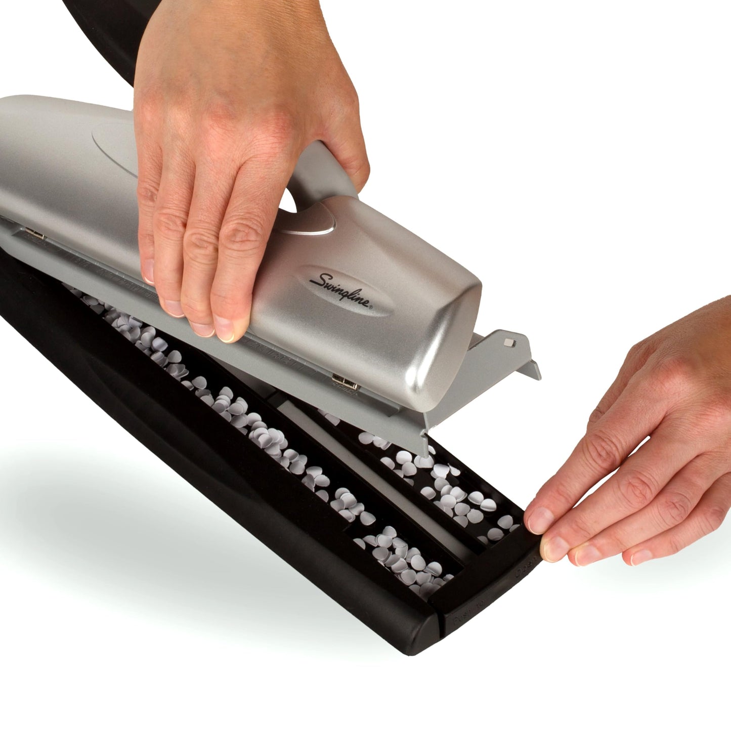 Swingline LightTouch High Capacity Desktop Punch, Adjustable Holes, 20 Sheet Capacity, (5050574030)