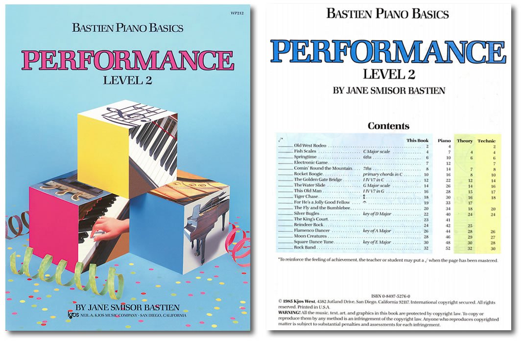 Bastien Piano Basics Level 2 Learning Set By Bastien - Lesson, Theory, Performance, Technique & Artistry Books & Juliet Music Piano Keys 88/61/54/49 Full Set Removable Sticker…