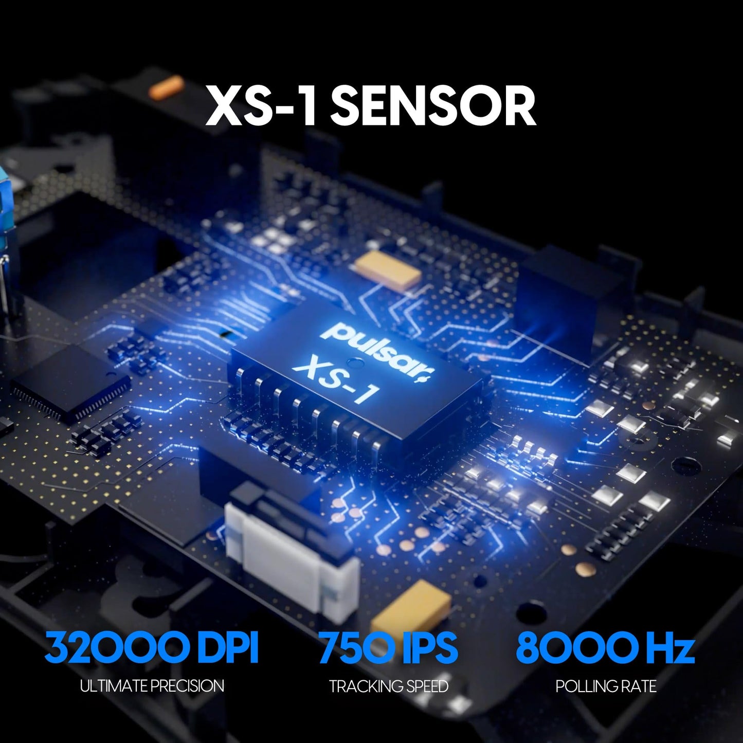 Pulsar Gaming Gears X2 v3 Wireless Gaming Mouse, Lightweight 52g, XS-1 Flagship Sensor 32K DPI, Optical Switch, 8K Polling Ready, Black