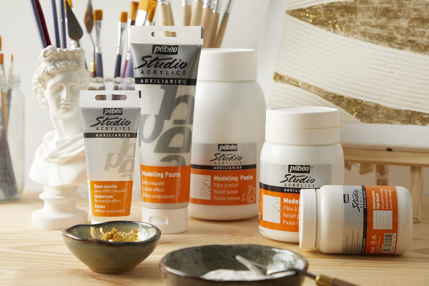 Pebeo Studio Acrylics Auxiliaries, Studio Modeling Paste 1-Liter